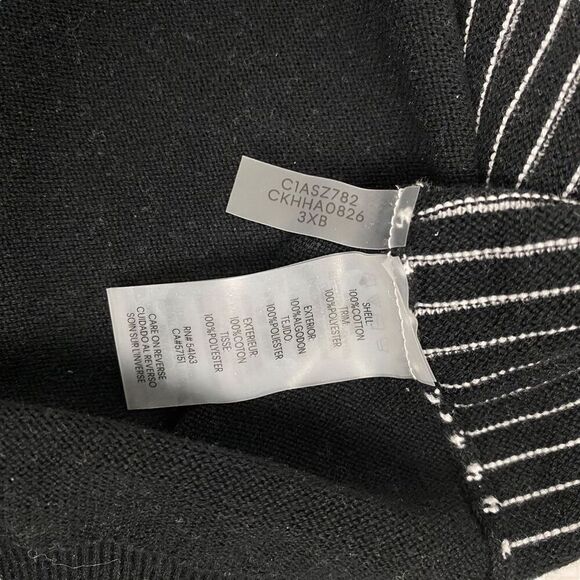 Calvin Klein Womens Striped V-Neck Sweater size Small - Picture 6 of 6